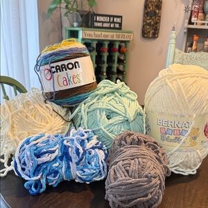 Caron and Bernat Yarn Bundle - Multicolor